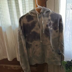 Zine hoodie in tie-dye in size small